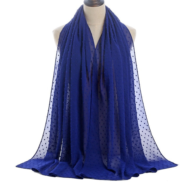 Elisa Bubble Chiffon Scarf - Multiple Colours