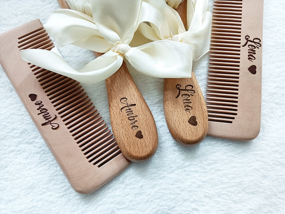 Amelia Personalised Name Brush & Comb Set