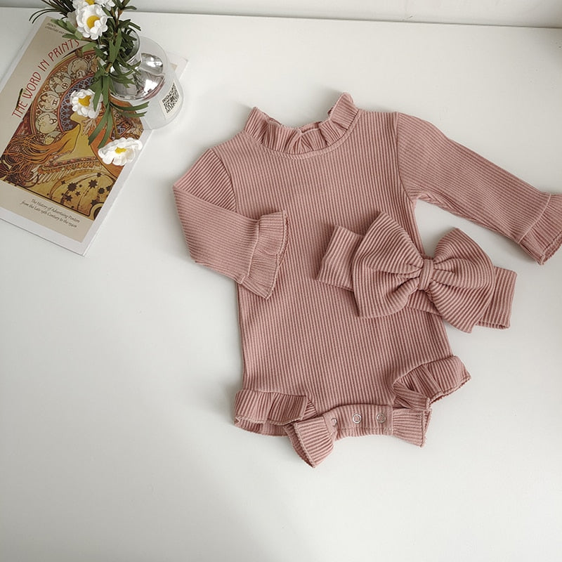 Foxy Baby Romper and Bow