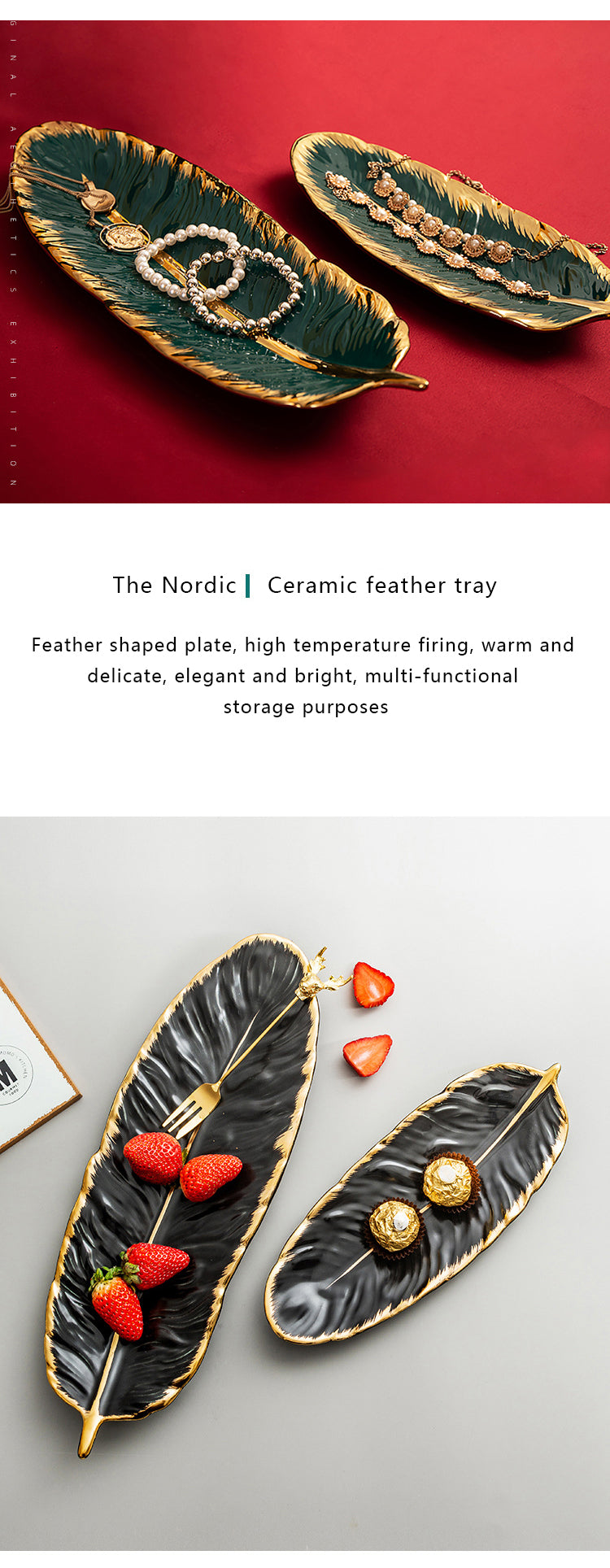 Serafina Luxury Feather Plate