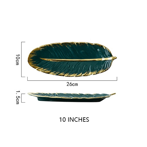 Serafina Luxury Feather Plate