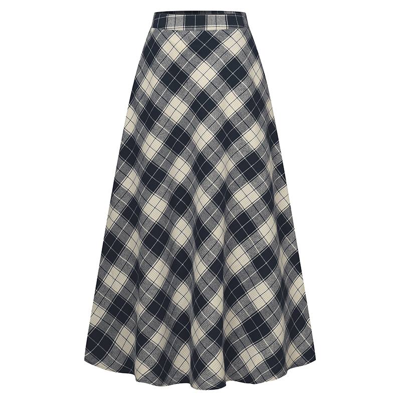 Checks On Point Skirt - 3 Colours (S-5XL)