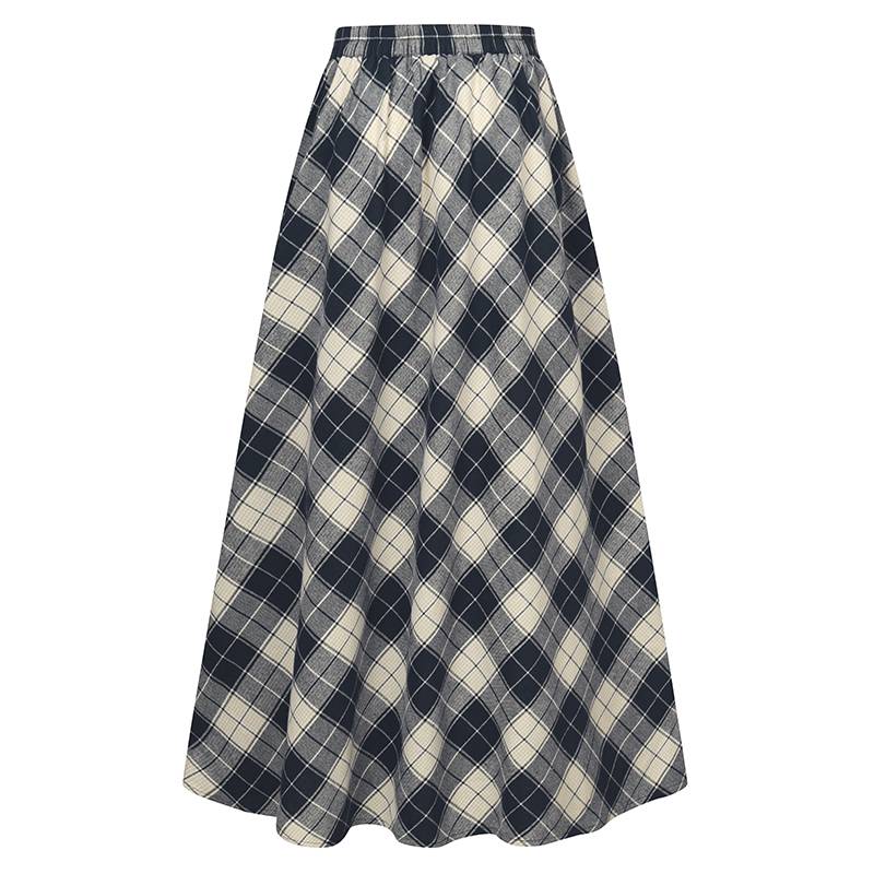 Checks On Point Skirt - 3 Colours (S-5XL)