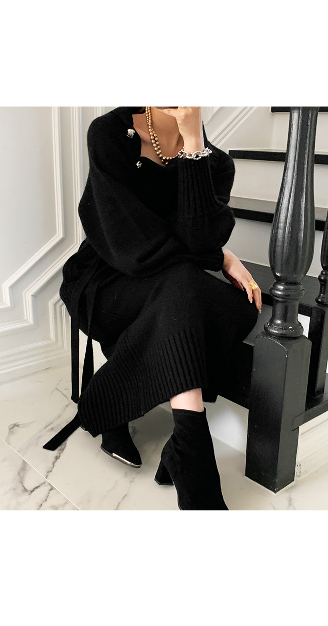 Elena Elegant Sweater Dress - Multiple Colours (S-XL)