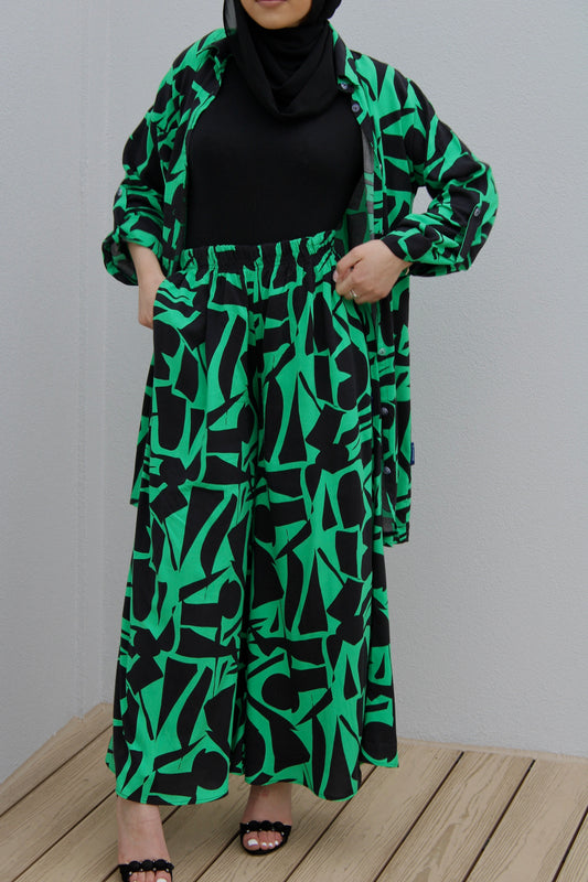 Element31 Collection Abstract Print Tunic & Pant Set