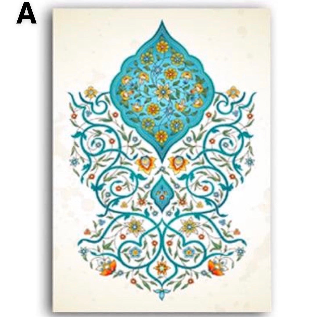 Ornate Arabesque Floral Wall Art