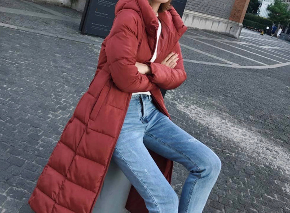 Winter Wonderland Coat - Coral Red (S-6XL)