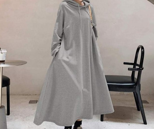 Tune Into My Style Hooded Dress - Multiple Colours (S-5XL)