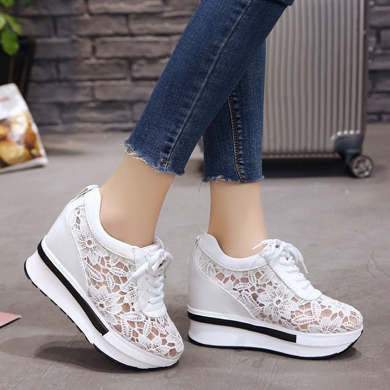 Lace On My Shoes Wedges - 2 Colours